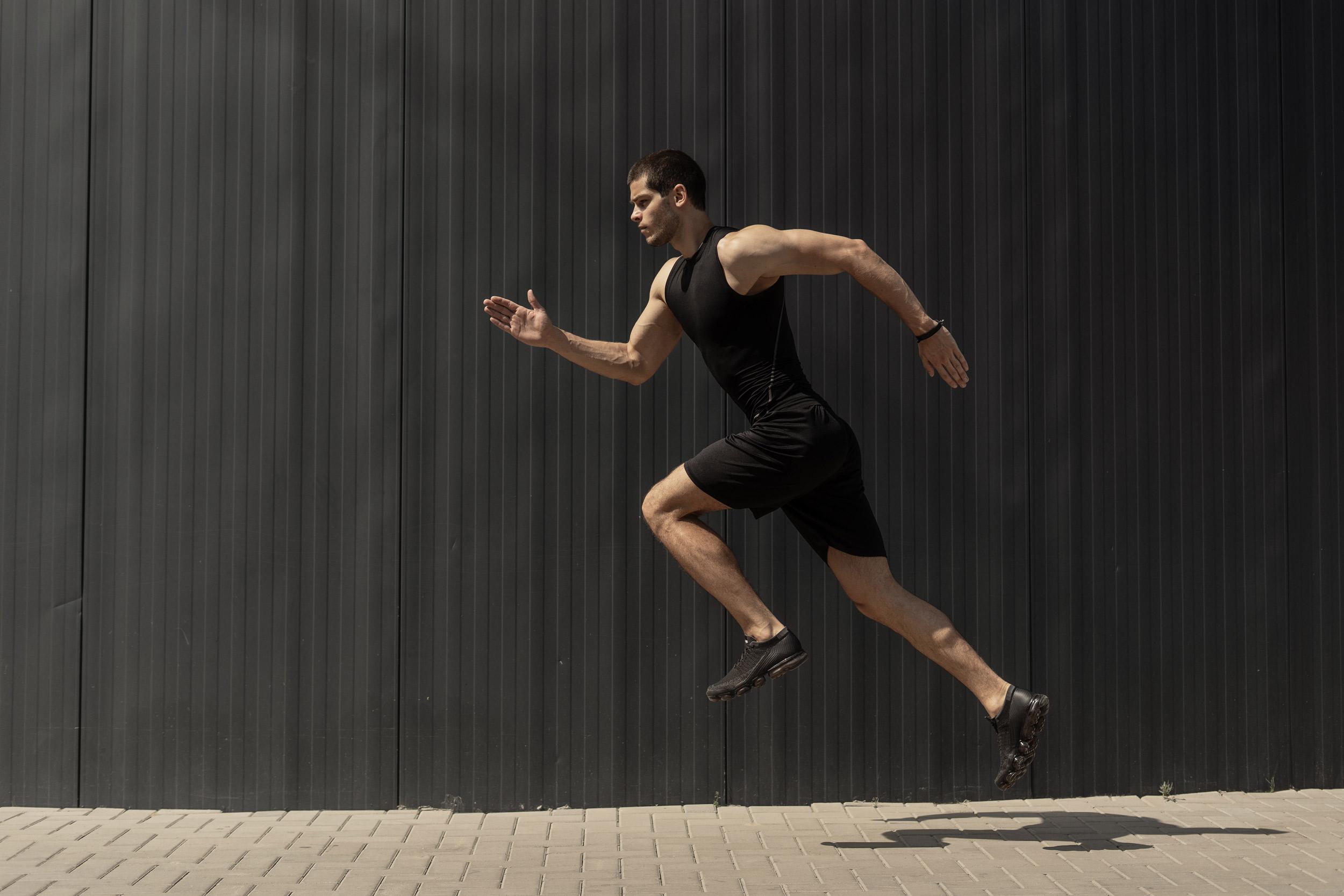 Log in image of athlete